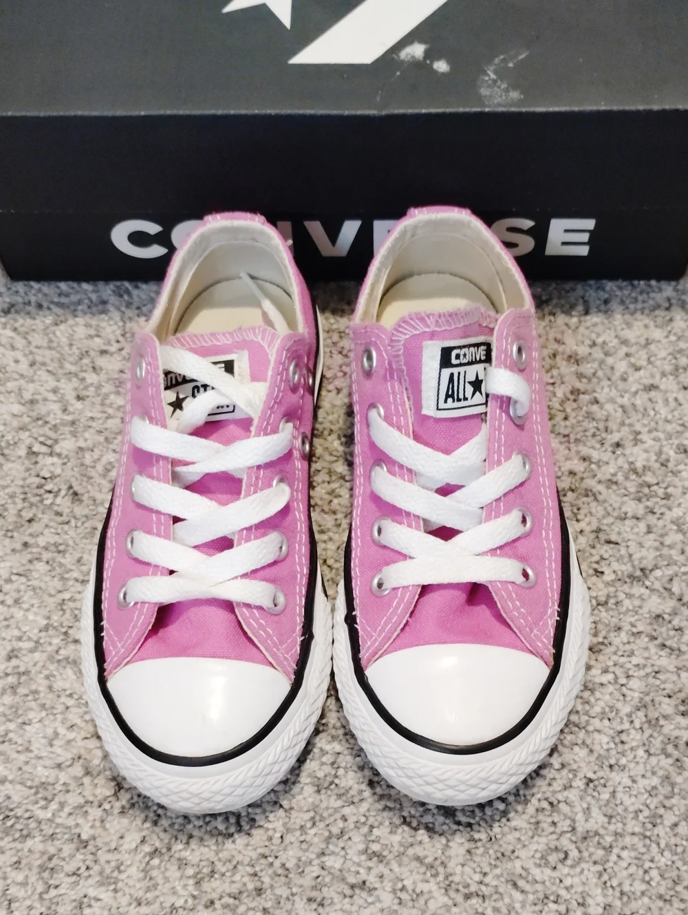 Converse Kids Pink Low-Top Sneakers